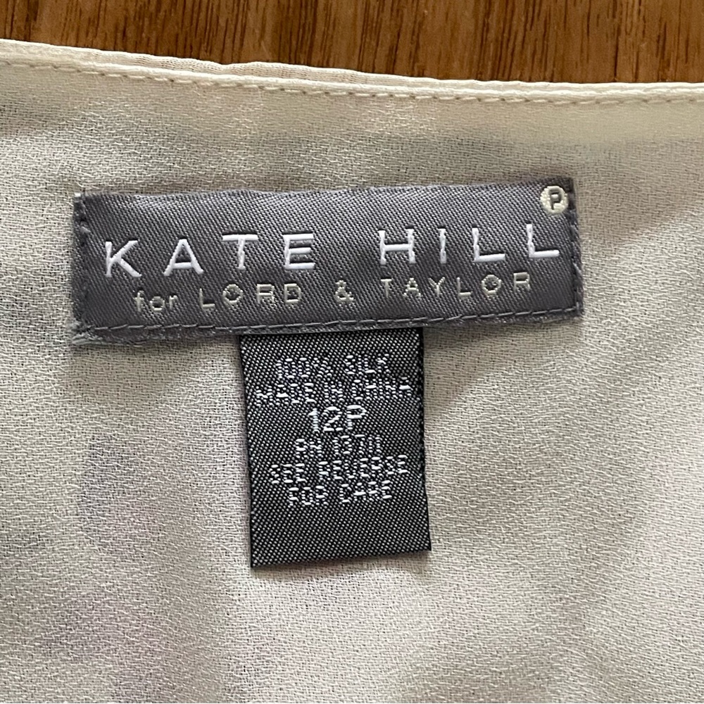 EUC Kate Hill silk skirt size 12P - Picture 7 of 9